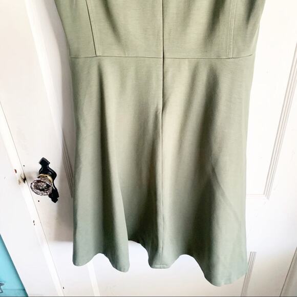 Banana Republic Dress Thick Jersey Knit Sleeveless Stretchy Pockets Green Size 6 - Picture 8 of 10